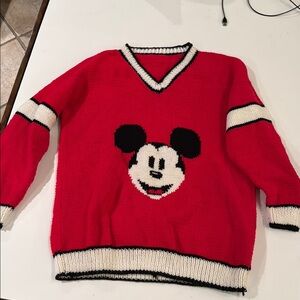 Red Mickey Mouse Sweater